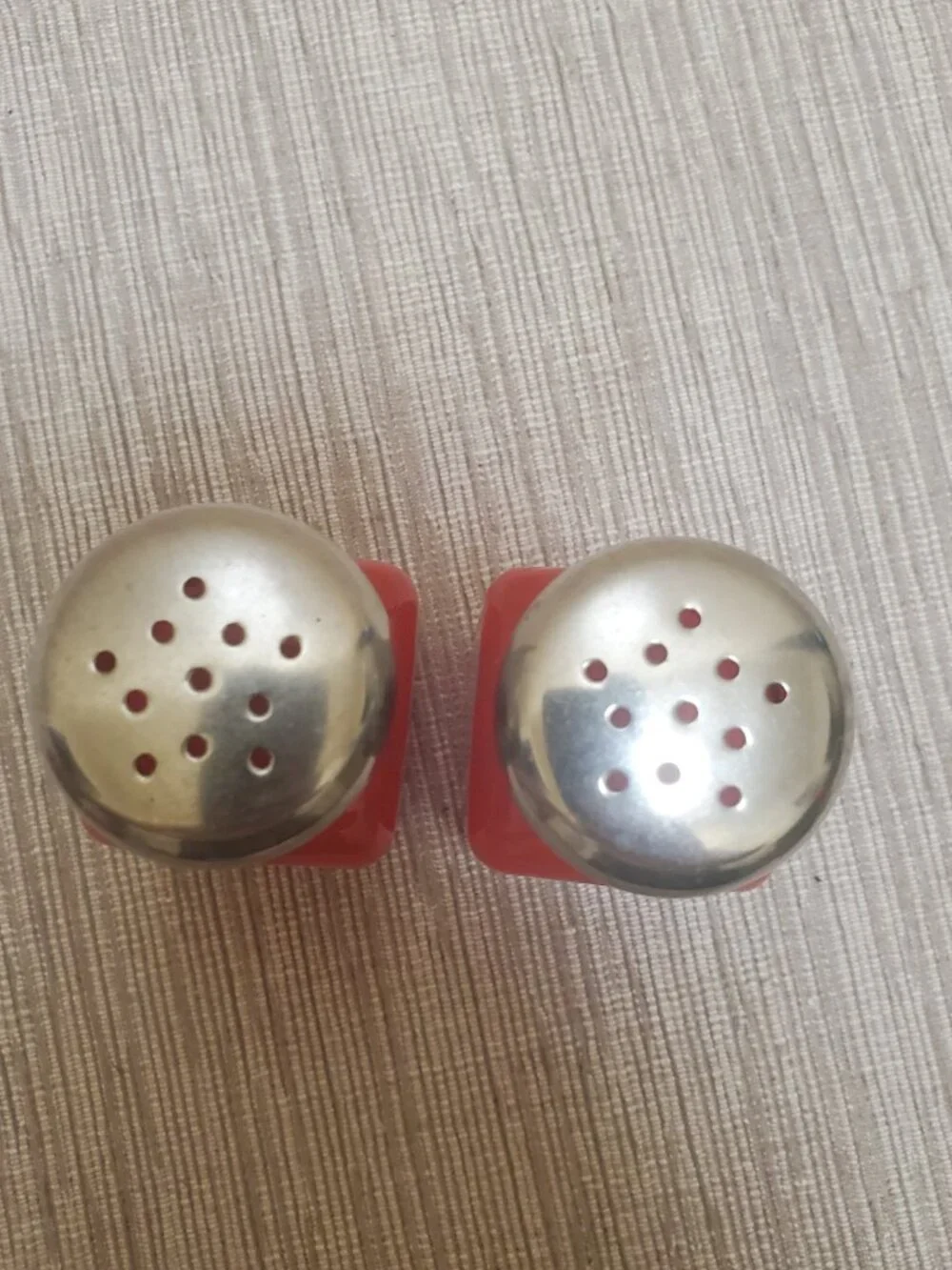 Red Ceramic Salt and Pepper Shaker Set